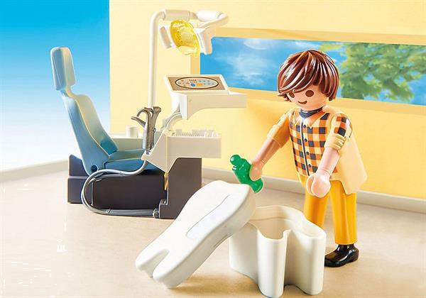 Grote foto playmobil city life 70198 tandartspraktijk kinderen en baby duplo en lego