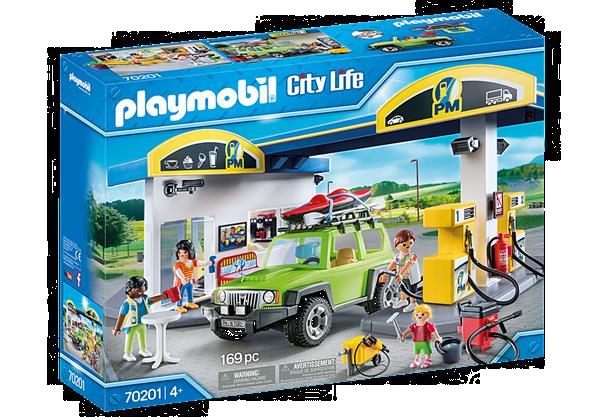 Grote foto playmobil 70201 tankstation kinderen en baby duplo en lego