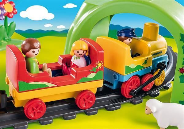 Grote foto playmobil 70179 1.2.3 mijn eerste trein kinderen en baby duplo en lego