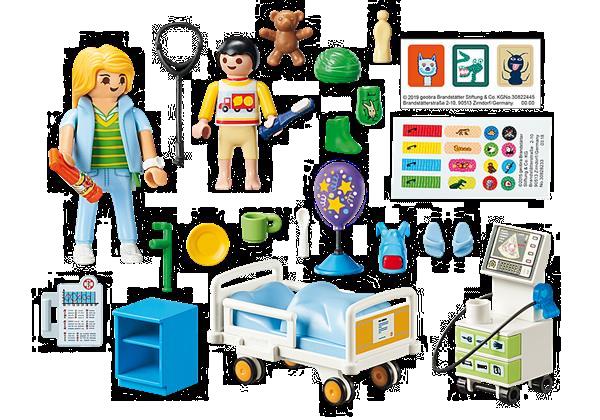 Grote foto playmobil city life 70192 kinderziekenhuiskamer kinderen en baby duplo en lego