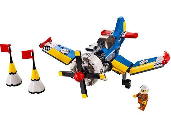 Grote foto lego creator 31094 racevliegtuig kinderen en baby duplo en lego