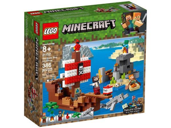 Grote foto lego minecraft 21152 avontuur op het piratenschip kinderen en baby duplo en lego