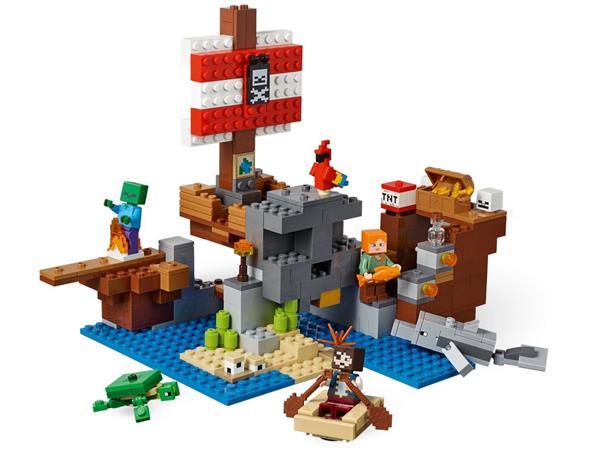 Grote foto lego minecraft 21152 avontuur op het piratenschip kinderen en baby duplo en lego