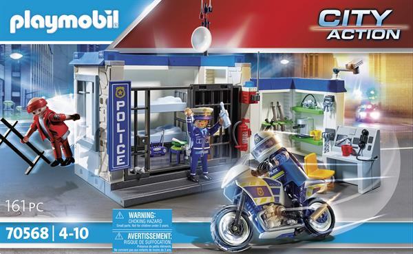 Grote foto playmobil city action 70568 politie ontsnapping uit de geva kinderen en baby duplo en lego