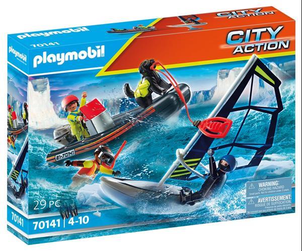 Grote foto playmobil city action 70141 redding op zee redding met pool kinderen en baby duplo en lego