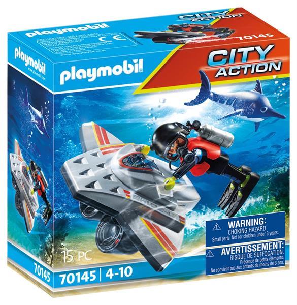 Grote foto playmobil city action 70145 redding op zee duikscooter in d kinderen en baby duplo en lego