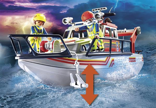 Grote foto playmobil city action 70140 redding op zee brandbestrijding kinderen en baby duplo en lego