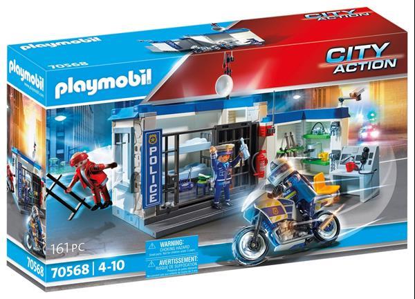 Grote foto playmobil city action 70568 politiehelikopter parachute ach kinderen en baby duplo en lego