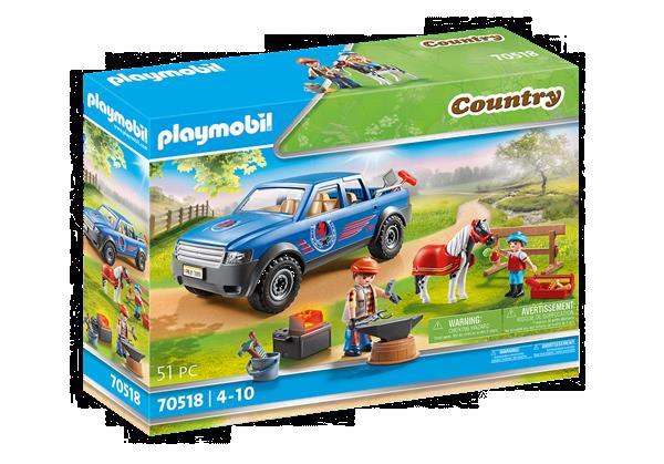 Grote foto playmobil country 70518 mobiele hoefsmid kinderen en baby duplo en lego