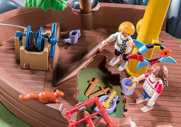 Grote foto playmobil city life 70741 avontuurlijke speeltuin met scheep kinderen en baby duplo en lego