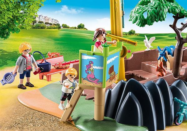 Grote foto playmobil city life 70741 avontuurlijke speeltuin met scheep kinderen en baby duplo en lego