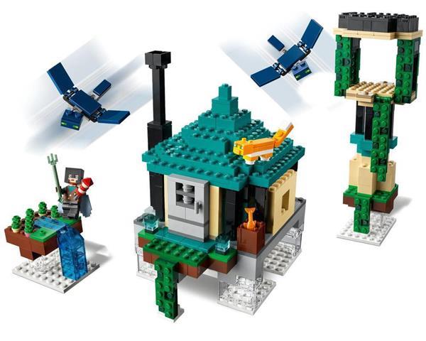 Grote foto lego minecraft 21173 de luchttoren kinderen en baby duplo en lego