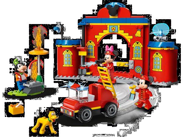 Grote foto lego disney 10776 mickey friends brandweerkazerne auto kinderen en baby duplo en lego