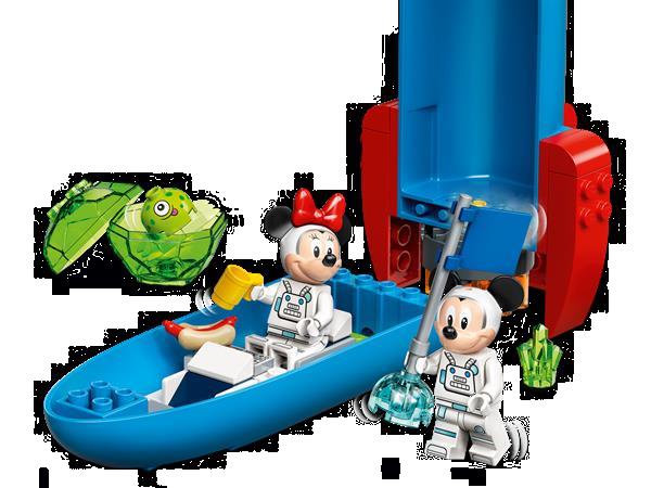 Grote foto lego disney 10774 mickey mouse minnie mouse ruimteraket kinderen en baby duplo en lego