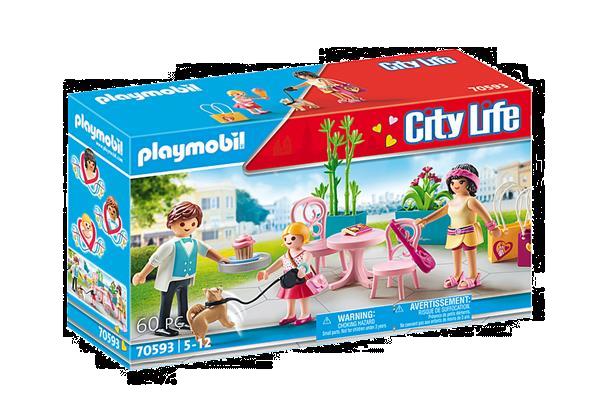 Grote foto playmobil city life 70593 koffie pauze kinderen en baby duplo en lego