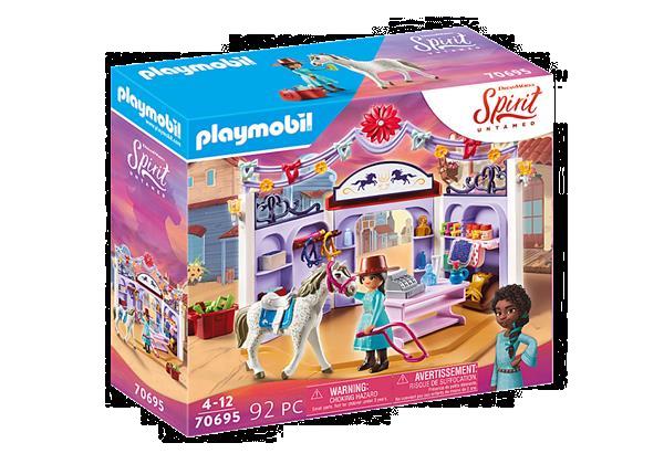 Grote foto playmobil spirit 70695 miradero ruitersportwinkel kinderen en baby duplo en lego