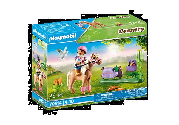 Grote foto playmobil country 70514 verzamelpony ijslander kinderen en baby duplo en lego