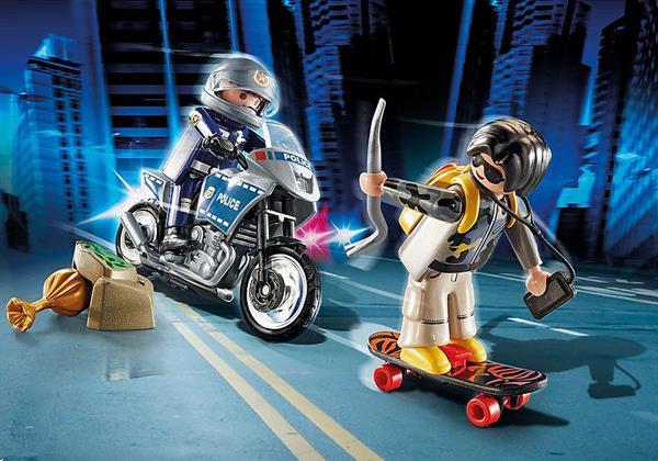 Grote foto playmobil city action 70502 starterpack politie uitbreidings kinderen en baby duplo en lego