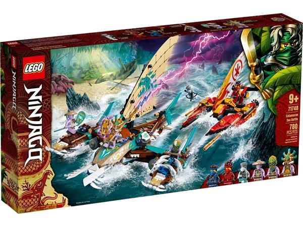 Grote foto lego ninjago 71748 catamaran zeeslag kinderen en baby duplo en lego