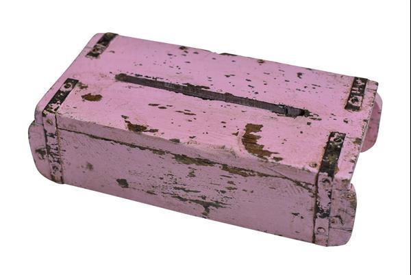 Grote foto vintage tissue box roze huis en inrichting woningdecoratie