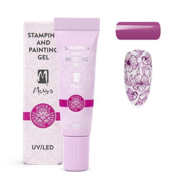 Grote foto moyra stamping and painting gel no.15 mauve beauty en gezondheid make up sets