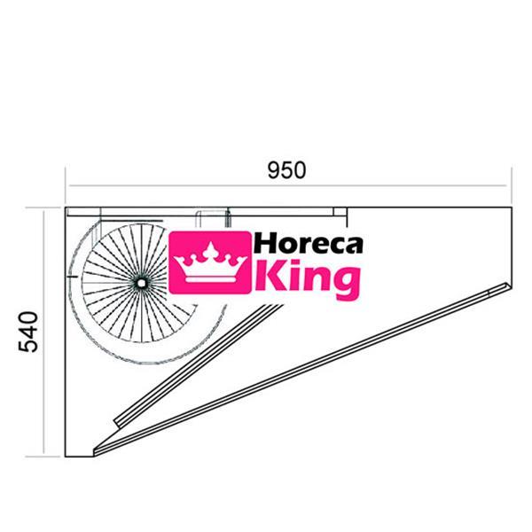 Grote foto schuinmodel afzuigkap met motor 3000x950x540 mm witgoed en apparatuur keukenmachines