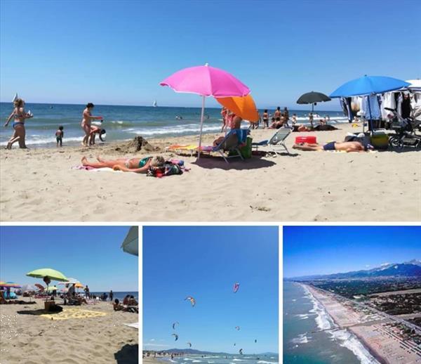 Grote foto stacaravan aan zee toscane itali viareggio vakantie campings