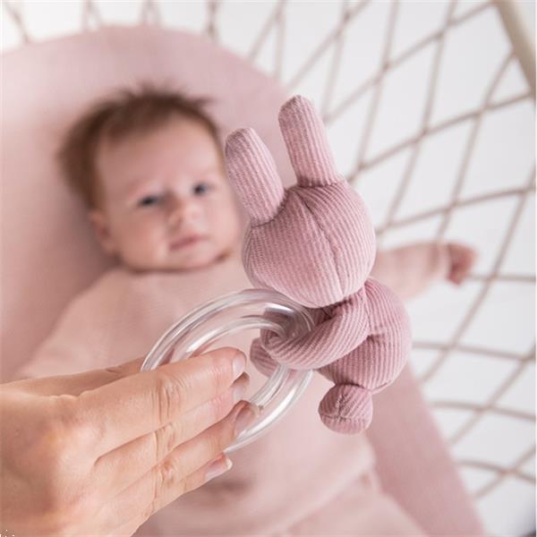 Grote foto rammelaar ring baby rib pink nijntje kinderen en baby babyspeelgoed