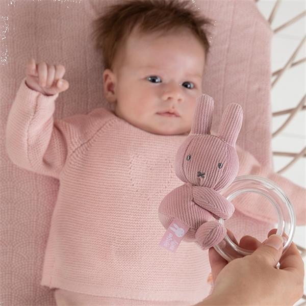 Grote foto rammelaar ring baby rib pink nijntje kinderen en baby babyspeelgoed