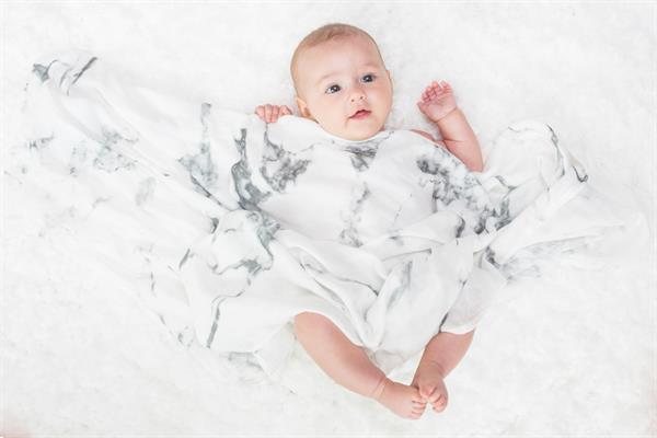 Grote foto hydrofiele doek marble 120x120cm lulujo kinderen en baby dekens en slaapzakjes