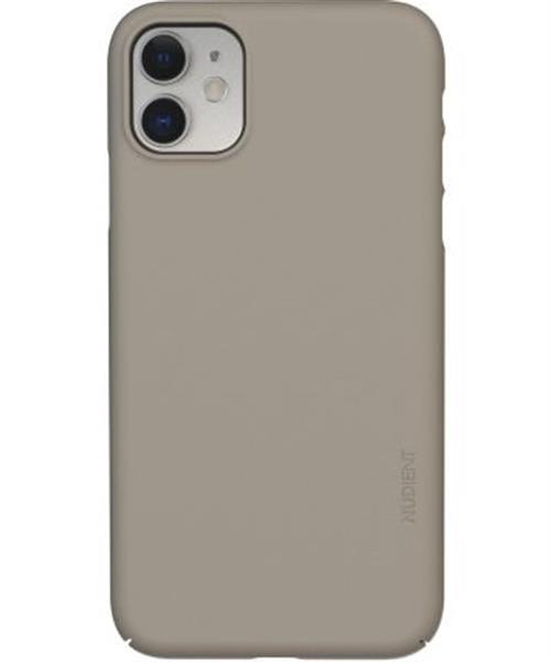 Grote foto nudient thin case v3 apple iphone 11 hoesje back cover beige telecommunicatie apple iphone