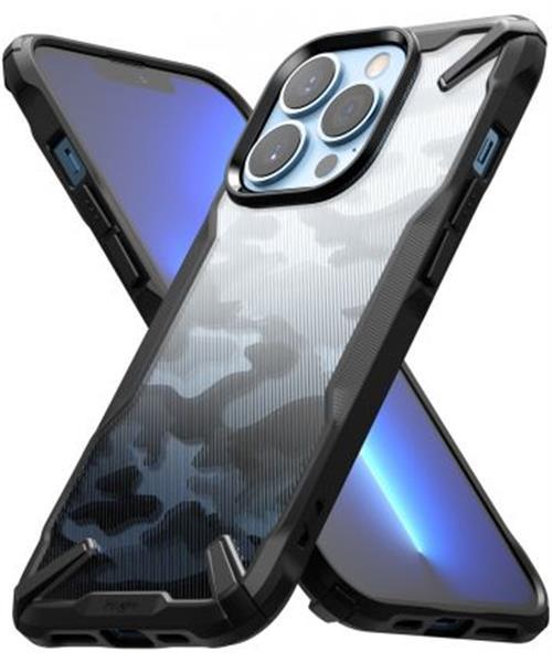 Grote foto ringke fusion x apple iphone 13 pro max hoesje camo zwart telecommunicatie tablets