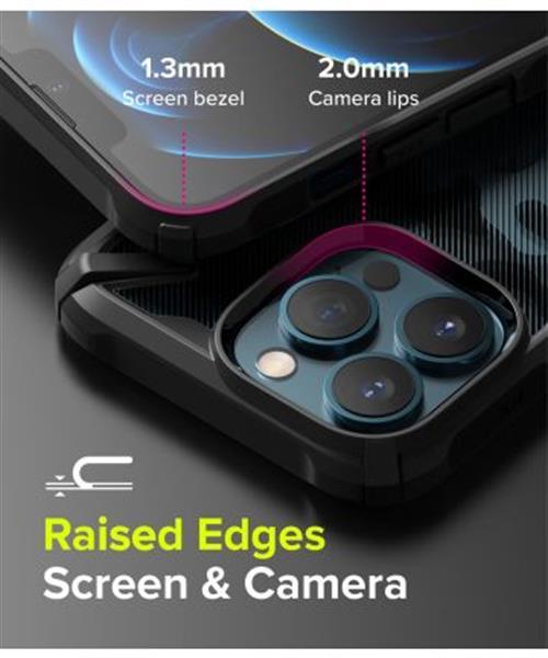 Grote foto ringke fusion x apple iphone 13 pro max hoesje camo zwart telecommunicatie tablets