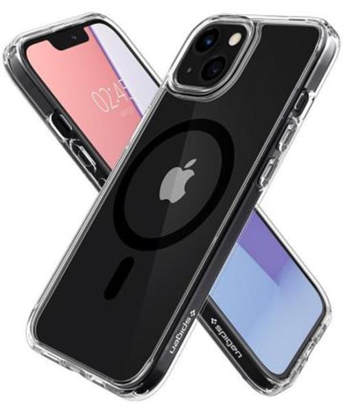 Grote foto spigen crystal hybrid apple iphone 13 mini magsafe hoesje zw telecommunicatie mobieltjes