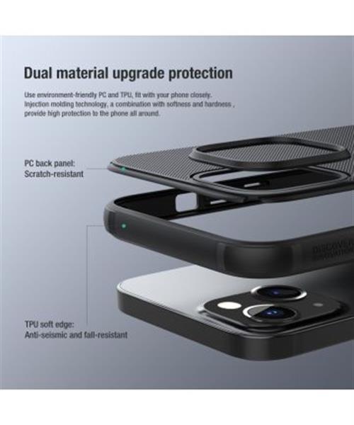 Grote foto nillkin super frosted shield iphone 13 mini hoesje zwart telecommunicatie tablets