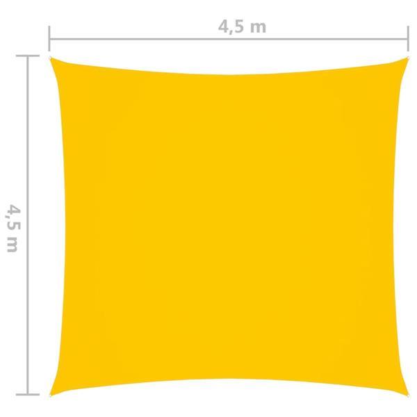 Grote foto vidaxl voile de parasol tissu oxford carr 4 5x4 5 m jaune tuin en terras overige tuin en terras