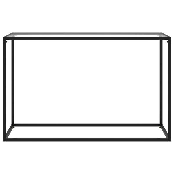 Grote foto vidaxl table console transparent 120x35x75 cm verre tremp huis en inrichting eettafels