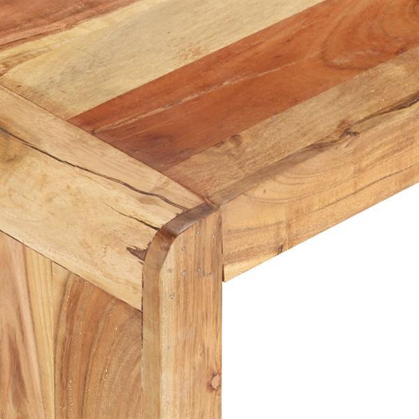 Grote foto vidaxl table basse 110x63x35 cm bois d acacia massif huis en inrichting eettafels
