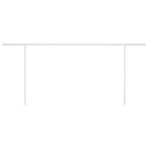 Grote foto vidaxl auvent manuel r tractable avec led 6x3 m orange et ma tuin en terras overige tuin en terras