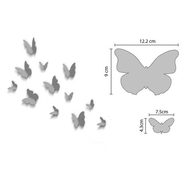 Grote foto 3d vlinders spiegel effect huis en inrichting woningdecoratie