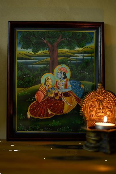 Grote foto schilderij hindoe god krishna huis en inrichting woningdecoratie