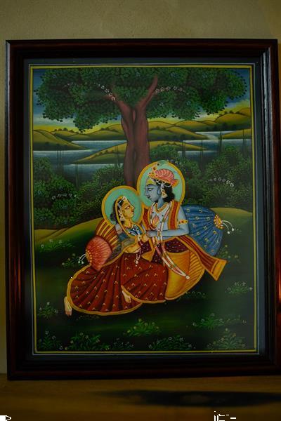 Grote foto schilderij hindoe god krishna huis en inrichting woningdecoratie