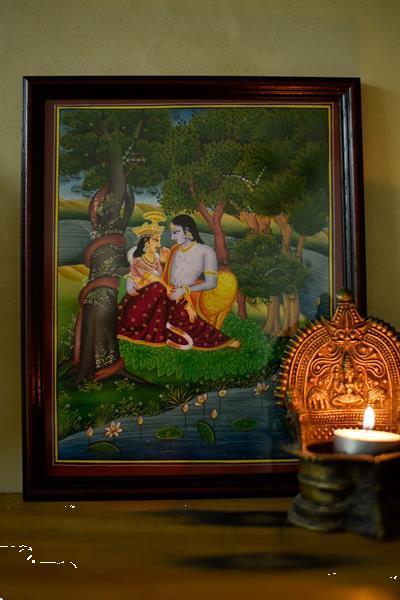 Grote foto schilderij hindoe god krishna huis en inrichting woningdecoratie