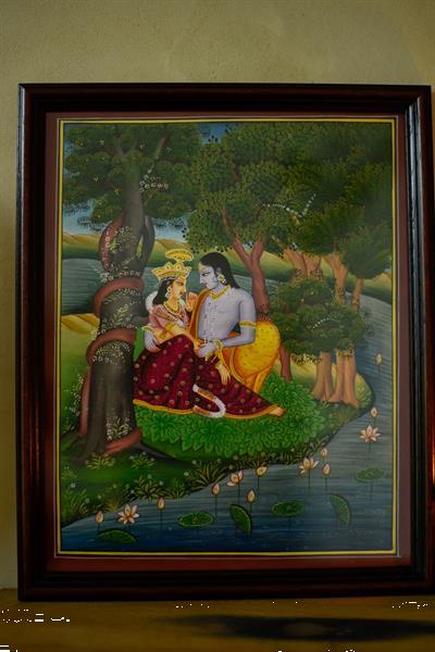 Grote foto schilderij hindoe god krishna huis en inrichting woningdecoratie