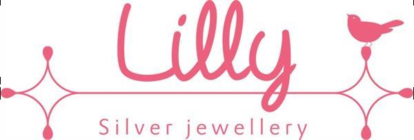 Grote foto lilly zilveren armband met gebogen graveerplaatje voor kinde kleding dames sieraden