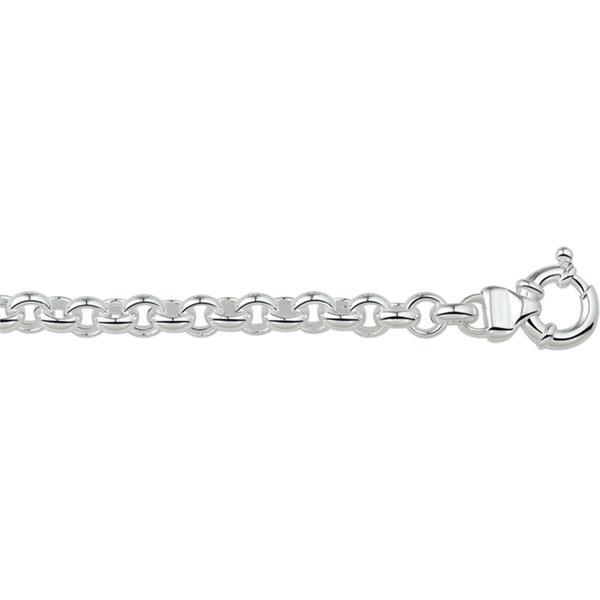 Grote foto robuuste jasseron schakelarmband van zilver voor dames 19cm sieraden tassen en uiterlijk armbanden voor haar