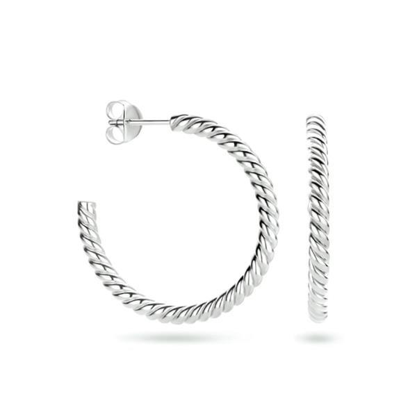 Grote foto zilveren stekeroorringen van 3 mm 32 mm sieraden tassen en uiterlijk oorbellen