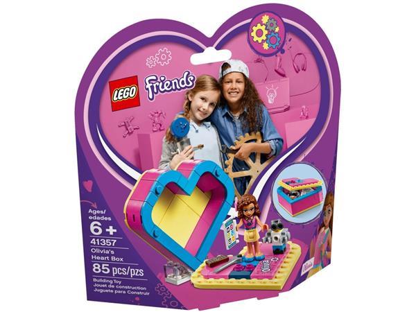 Grote foto lego friends 41357 olivia s hartvormige doos kinderen en baby duplo en lego