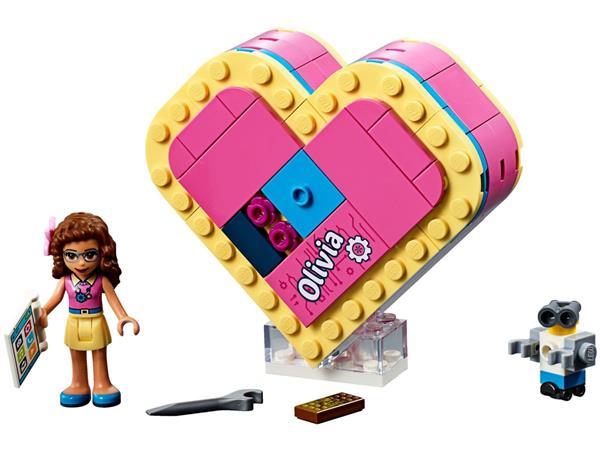 Grote foto lego friends 41357 olivia s hartvormige doos kinderen en baby duplo en lego