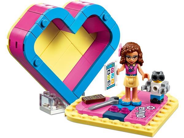 Grote foto lego friends 41357 olivia s hartvormige doos kinderen en baby duplo en lego